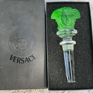 Versace Rosenthal Medusa Crystal Wine Stopper